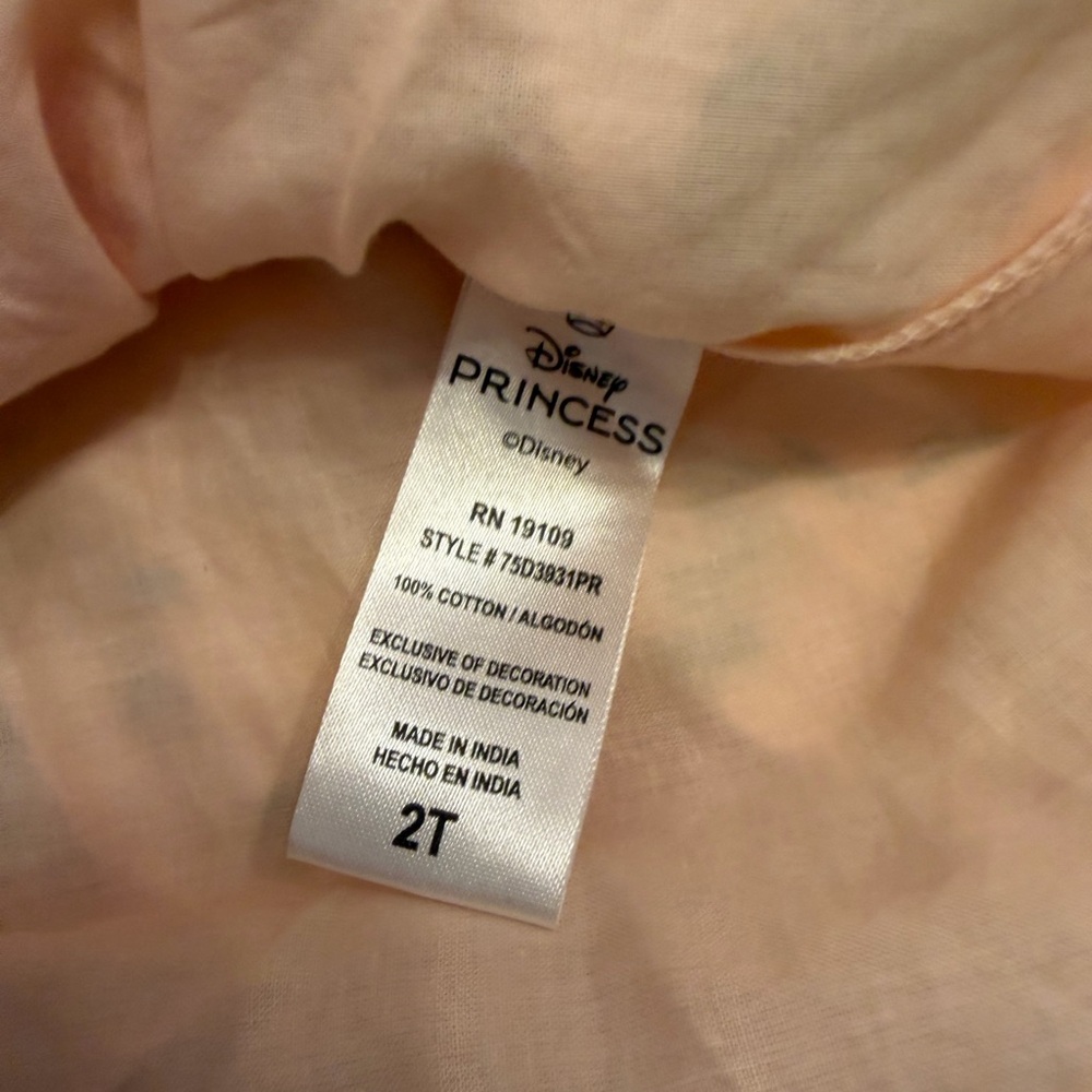 Disney princess Ruffle Sleeve Dress size 2T - Picture 3 of 5